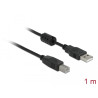 Delock Kabel USB 2.0 Typ A Stecker - USB 2.0 Typ B Stecker 1 m schwarz