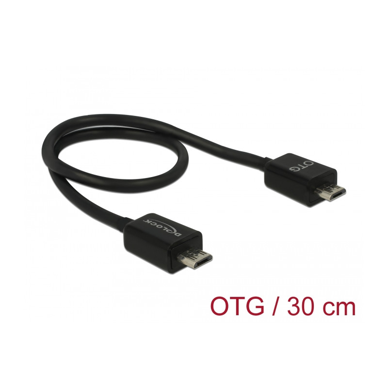 Delock Power Sharing Kabel Micro USB-B Stecker - Micro USB-B Stecker OTG