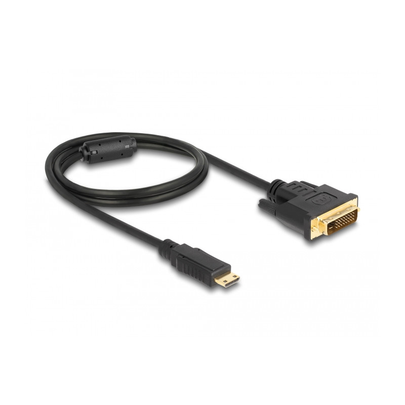Delock HDMI Kabel Mini-C Stecker - DVI 24+1 Stecker 1 m