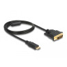Delock HDMI Kabel Mini-C Stecker - DVI 24+1 Stecker 1 m