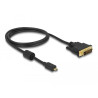 Delock HDMI Kabel Micro-D Stecker - DVI 24+1 Stecker 1 m