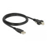 Delock Kabel USB 2.0 Typ A Stecker - USB 2.0 Typ B Stecker mit Schrauben 1 m