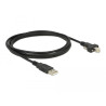 Delock Kabel USB 2.0 Typ A Stecker - USB 2.0 Typ B Stecker mit Schrauben 2 m