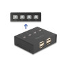 Delock USB 2.0 Switch für 4 PC an 4 Geräte