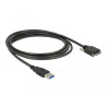 Delock USB 5 Gbps Kabel Typ-A Stecker zu USB 5 Gbps Typ Micro-B Stecker mit Schrauben 3 m