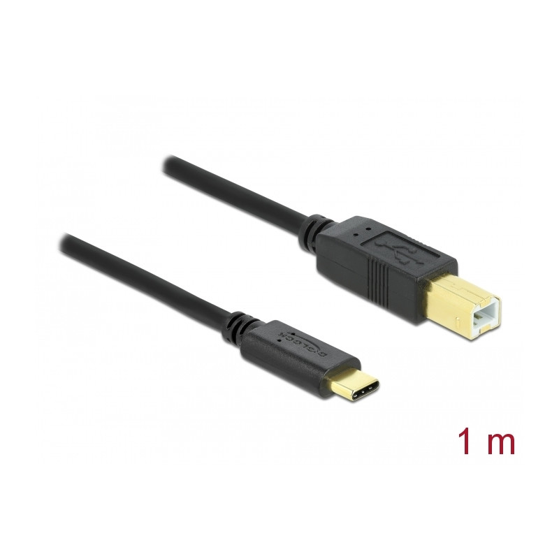 Delock USB 2.0 Kabel Type-C zu Typ-B 1 m