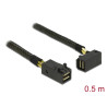 Delock Kabel Mini SAS HD SFF-8643 - Mini SAS HD SFF-8643 gewinkelt 0,5 m