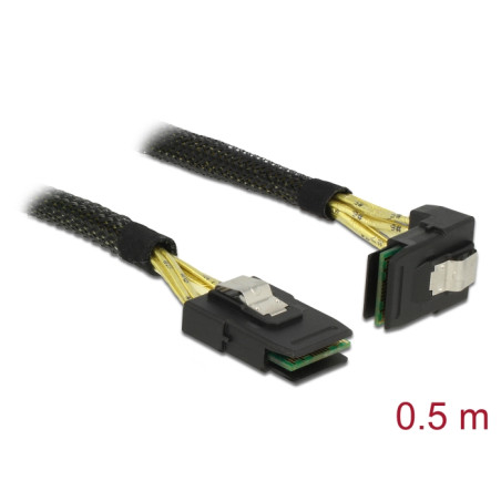Delock Kabel Mini SAS SFF-8087 - Mini SAS SFF-8087 gewinkelt 0,5 m
