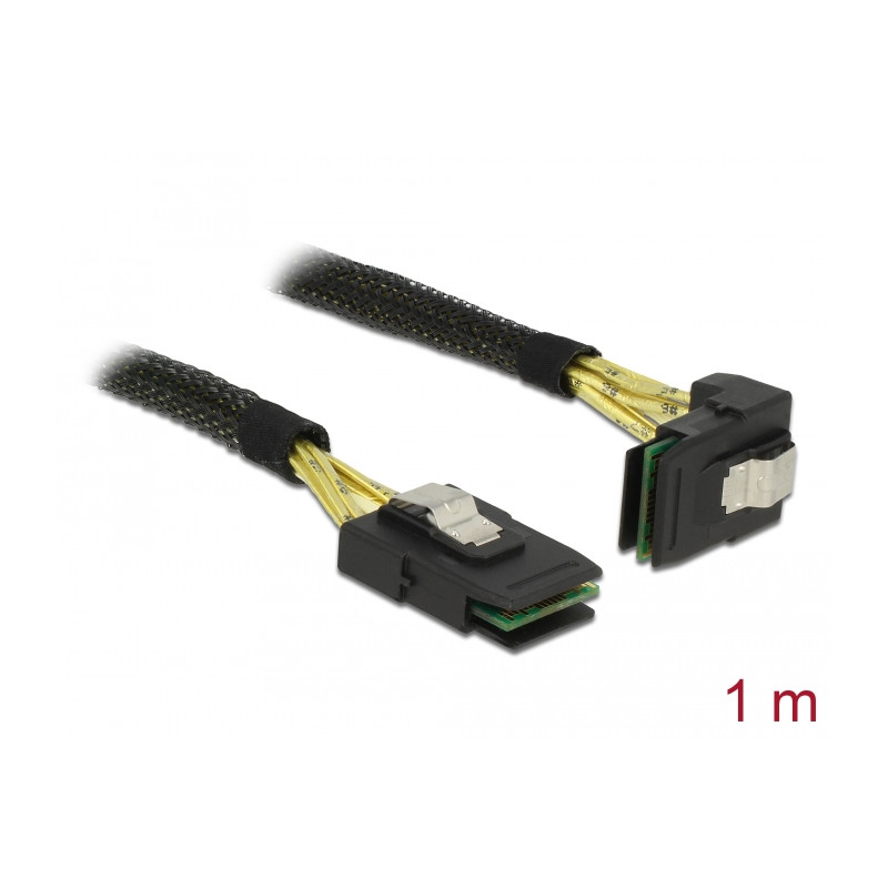 Delock Kabel Mini SAS SFF-8087 - Mini SAS SFF-8087 gewinkelt 1 m
