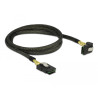 Delock Kabel Mini SAS SFF-8087 - Mini SAS SFF-8087 gewinkelt 1 m