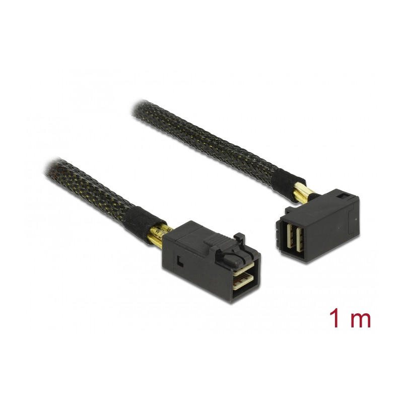 Delock Kabel Mini SAS HD SFF-8643 - Mini SAS HD SFF-8643 gewinkelt 1 m