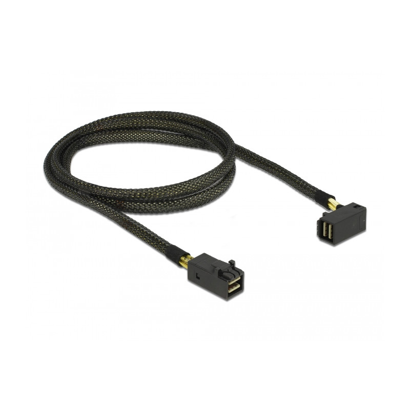 Delock Kabel Mini SAS HD SFF-8643 - Mini SAS HD SFF-8643 gewinkelt 1 m
