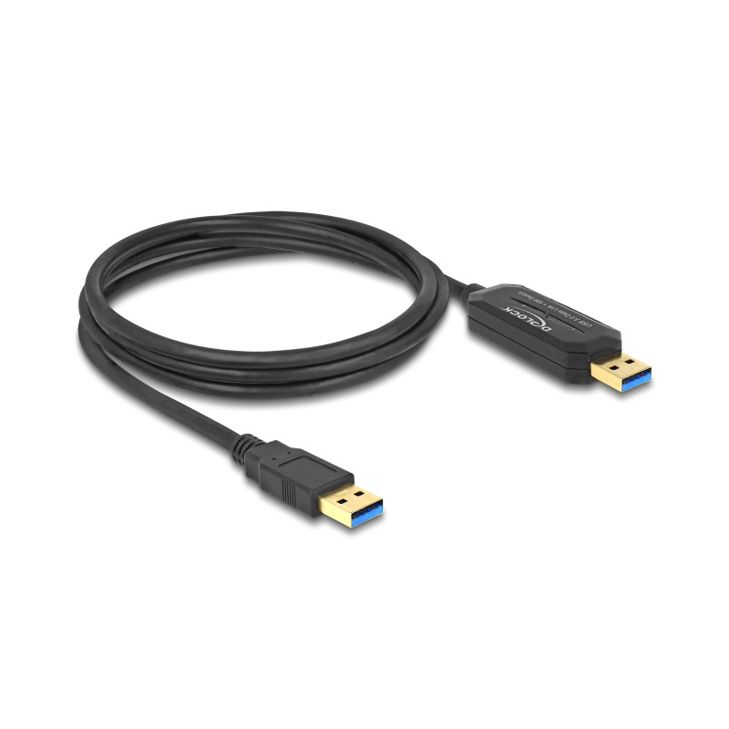 Delock USB 5 Gbps Data Link Kabel + KM Switch Typ-A zu Typ-A 1,5 m