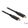 Delock USB 10 Gbps Kabel USB Type-C™ zu USB Type-C™ 1 m PD 3 A E-Marker