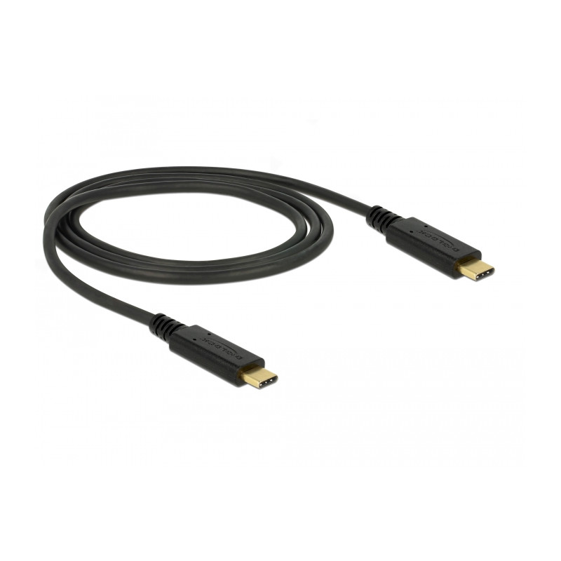 Delock USB 10 Gbps Kabel USB Type-C™ zu USB Type-C™ 1 m PD 3 A E-Marker
