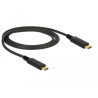 Delock USB 10 Gbps Kabel USB Type-C™ zu USB Type-C™ 1 m PD 3 A E-Marker
