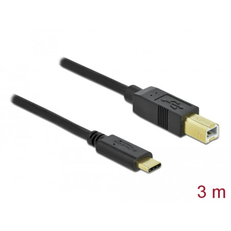 Delock USB 2.0 Kabel Type-C zu Typ-B 3 m