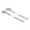 Delock Edelstahlkabelbinder wiederverwendbar mit Faltverschluss L 250 x B 10 mm 10 Stück