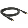 Delock USB 5 Gbps Kabel USB Type-C™ zu USB Type-C™ 2 m PD 3 A E-Marker