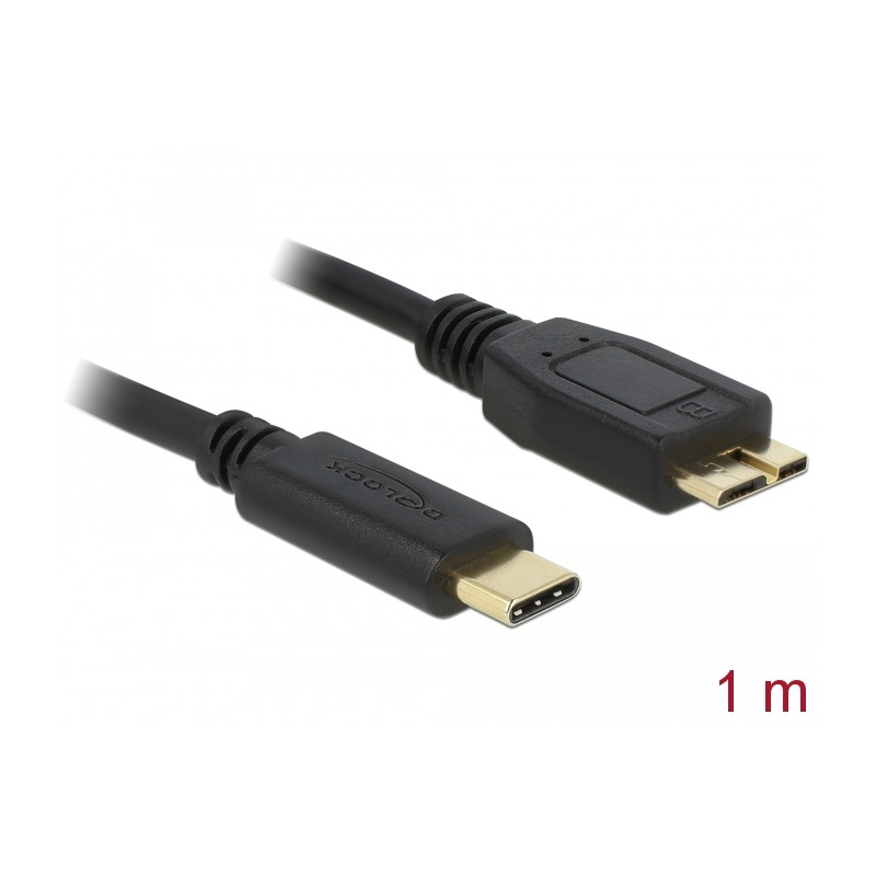Delock USB 10 Gbps Kabel USB Type-C™ Stecker zu USB Typ Micro-B Stecker 1 m