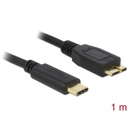 Delock USB 10 Gbps Kabel USB Type-C™ Stecker zu USB Typ Micro-B Stecker 1 m