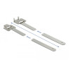 Delock Edelstahlkabelbinder wiederverwendbar mit Faltverschluss L 400 x B 10 mm 10 Stück
