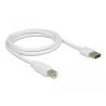 Delock Kabel EASY-USB 2.0 Typ-A Stecker - USB 2.0 Typ-B Stecker 1 m weiß
