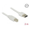 Delock Kabel EASY-USB 2.0 Typ-A Stecker - USB 2.0 Typ-B Stecker 2 m weiß