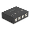 Delock USB 2.0 Switch für 4 PC an 4 Geräte