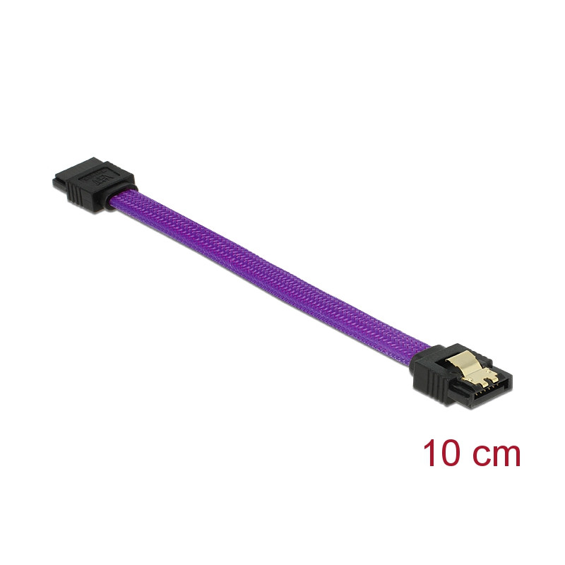 Delock SATA 6 Gb/s Kabel 10 cm violett