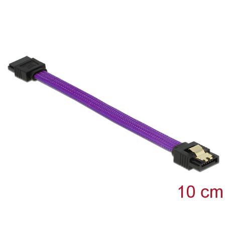 Delock SATA 6 Gb/s Kabel 10 cm violett
