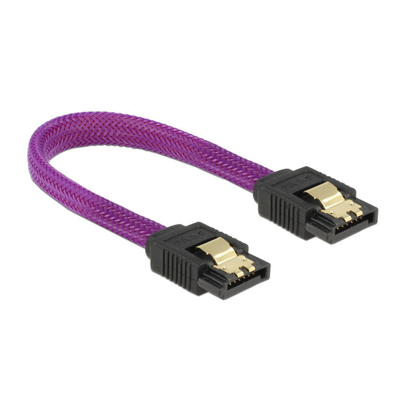 Delock SATA 6 Gb/s Kabel 10 cm violett
