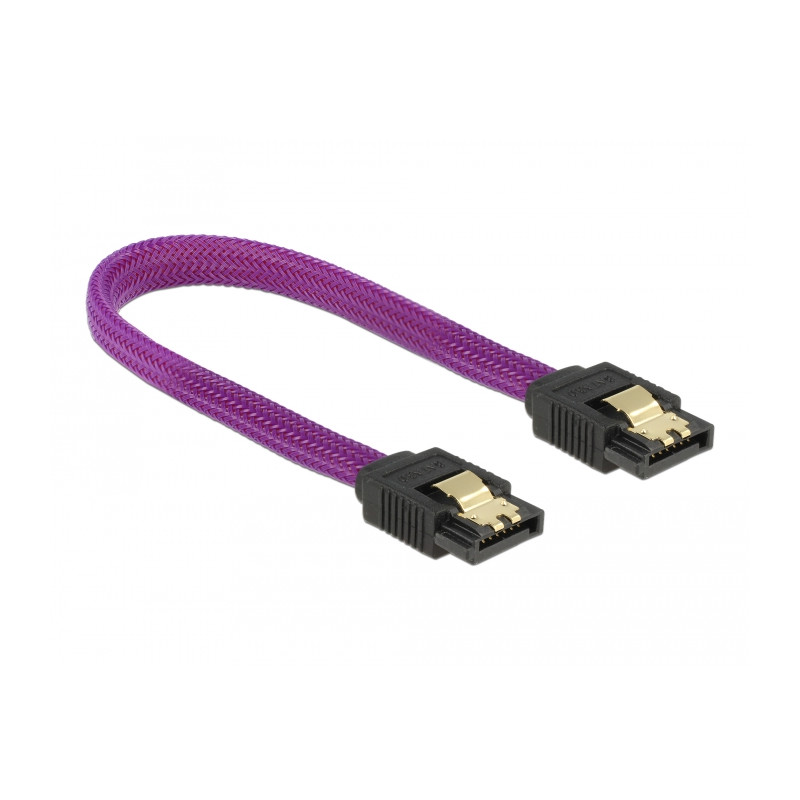 Delock SATA 6 Gb/s Kabel 20 cm violett