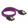 Delock SATA 6 Gb/s Kabel 30 cm violett