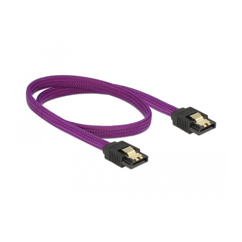 Delock SATA 6 Gb/s Kabel 50 cm violett