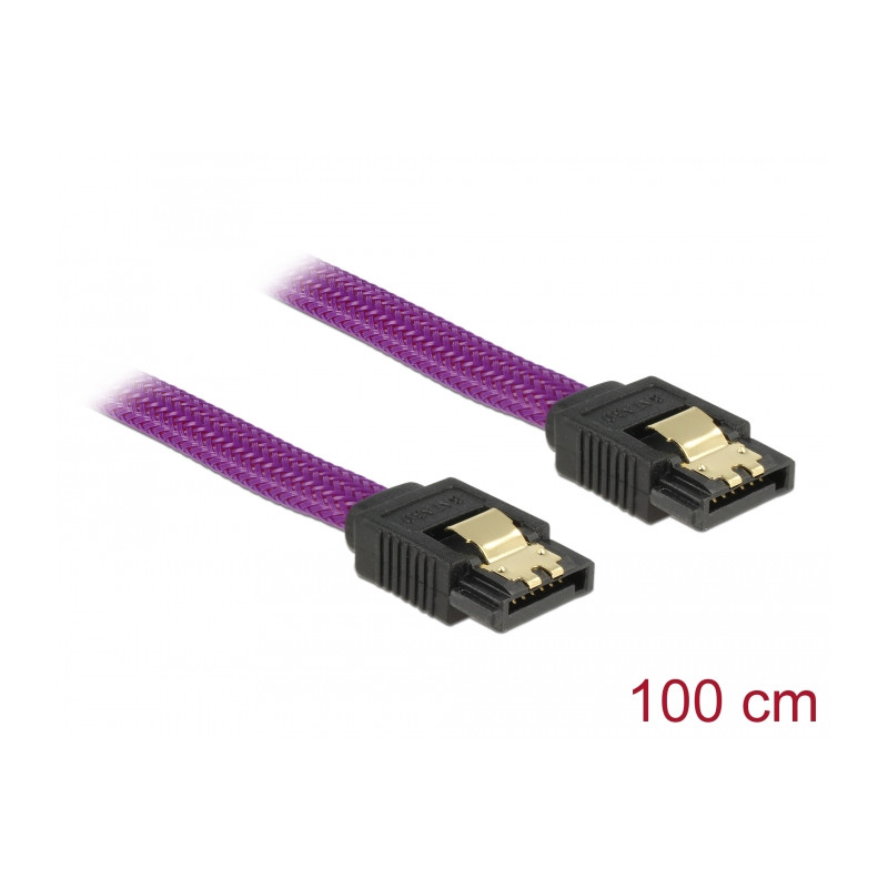 Delock SATA 6 Gb/s Kabel 100 cm violett