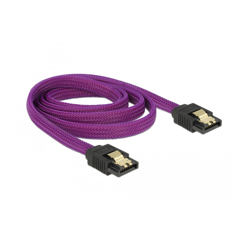 Delock SATA 6 Gb/s Kabel 100 cm violett