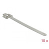 Delock Edelstahlkabelbinder wiederverwendbar mit Faltverschluss L 600 x B 10 mm 10 Stück
