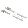 Delock Edelstahlkabelbinder wiederverwendbar mit Faltverschluss L 600 x B 10 mm 10 Stück