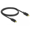 Delock USB 10 Gbps Kabel USB Type-C™ Stecker zu USB Type-C™ Stecker mit Schraube oben 1 m schwarz