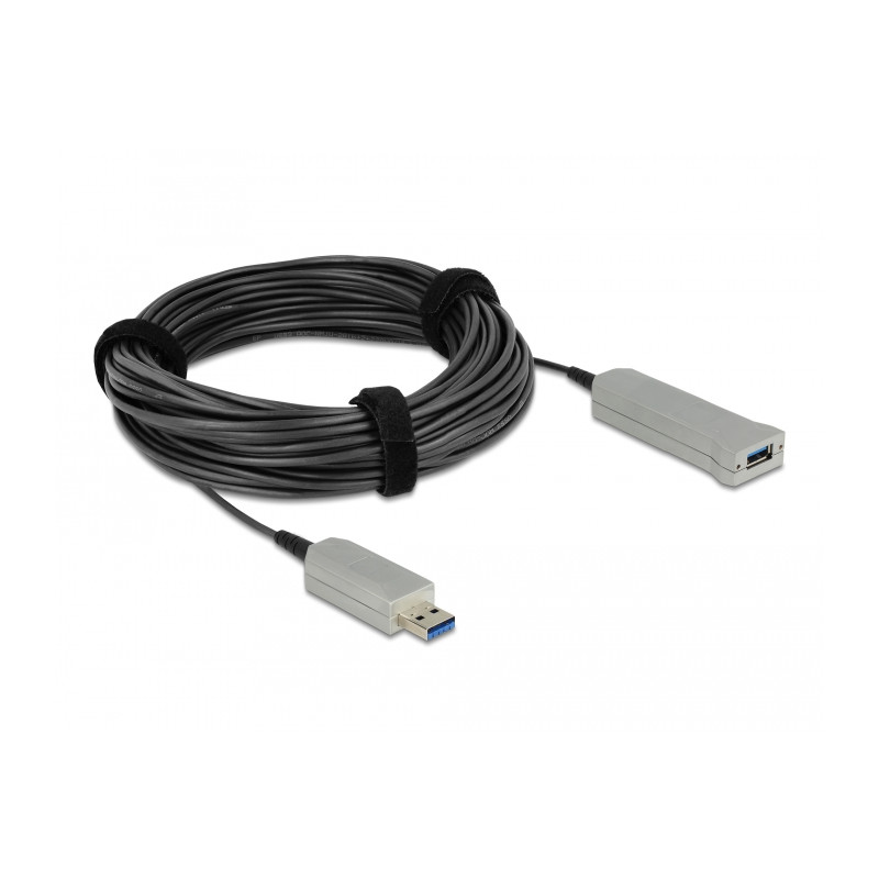 Delock Aktives Optisches Kabel USB 5 Gbps Typ-A Stecker zu Typ-A Buchse 20 m
