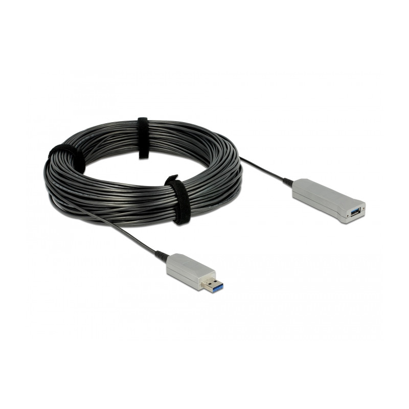 Delock Aktives Optisches Kabel USB 5 Gbps Typ-A Stecker zu Typ-A Buchse 50 m