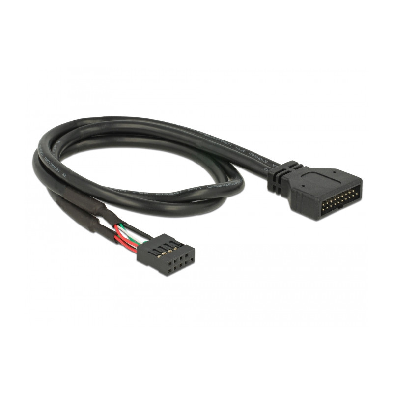 Delock Kabel USB 2.0 Pin Header Buchse - USB 3.0 Pin Header Stecker 45 cm