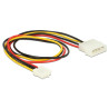 Delock Stromkabel 4 Pin Stecker - 4 Pin Floppy Buchse 40 cm