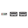 Delock USB Kabel Pin Header Buchse - 2 x USB 2.0 Typ-A Buchse 40 cm