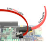 Delock SATA 6 Gb/s Kabel 30 cm rot FLEXI