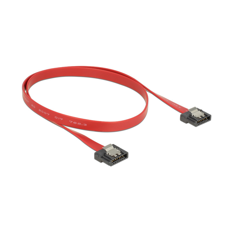 Delock SATA 6 Gb/s Kabel 50 cm rot FLEXI