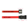 Delock SATA 6 Gb/s Kabel 50 cm rot FLEXI