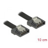 Delock SATA 6 Gb/s Kabel 10 cm schwarz FLEXI