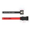 Delock SATA 6 Gb/s Kabel 30 cm schwarz FLEXI